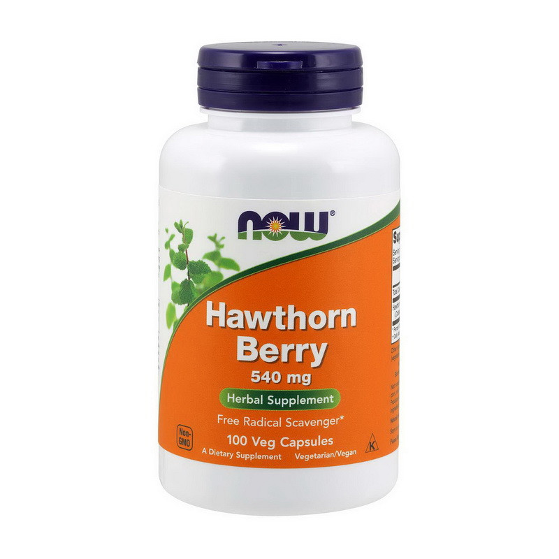 Боярышник NOW Foods Hawthorn Berry 540 mg 100 Veg Caps - фото 1 - id-p1849264148