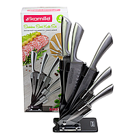 Набор кухонных ножей на подставке 6 предметов Kamille KM-5131 bs