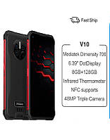 Защищенный смартфон DOOGEE V10 8/128GB Red NFC Underwoter Camera Dimensity 700