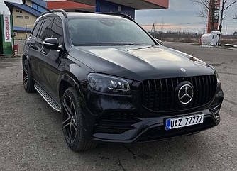 Решітка радіатора Mercedes GLS X167 (2019+) стиль AMG 63 (чорна)