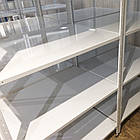 Металевий стелаж 1800х600х600 мм, 100 кг на полицю, 4 полки, стелаж для зберігання універсальний, фото 9