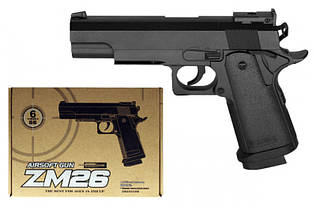 Пістолет дитячий іграшковий  металевий Кольт Colt 1911  CYMA ZM 26