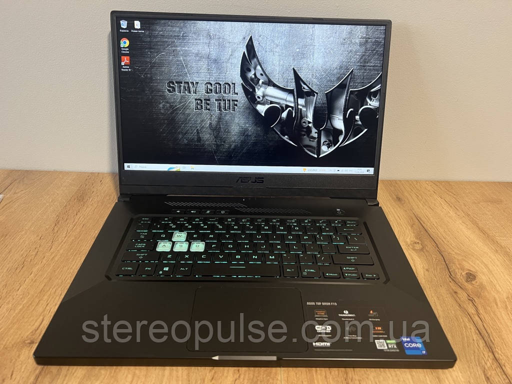 Ігровий ноутбук Asus TUF DASH F15 (FX516P): i7-11370H/RTX3060 (6Gb)/16Gb DDR4/512Gb SSD