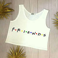 Жіночий літній топ з принтом friends