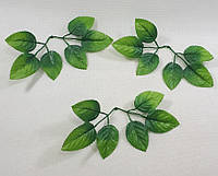 Искусственные листья розы соединенные-нов(в 1 упаковке 50 штук)1 розетка 6 листочков( зеленые).