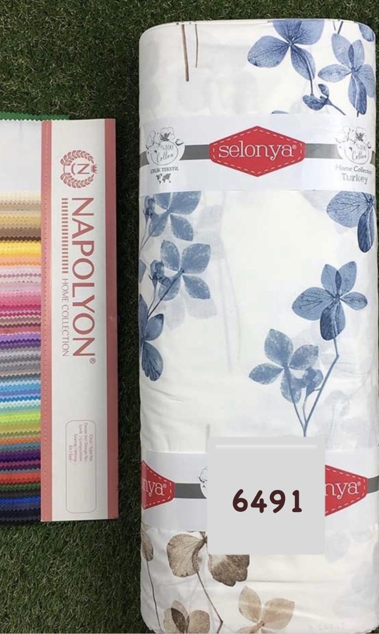 Тканина Ранфорс, Поплін Туреччина, ширина 240 см, Принт Квіти, фото 1