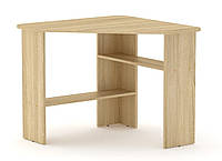 Стол письменный Ученик-2 дуб сонома Компанит, угловой письменный стол для дома и офиса (IM)
