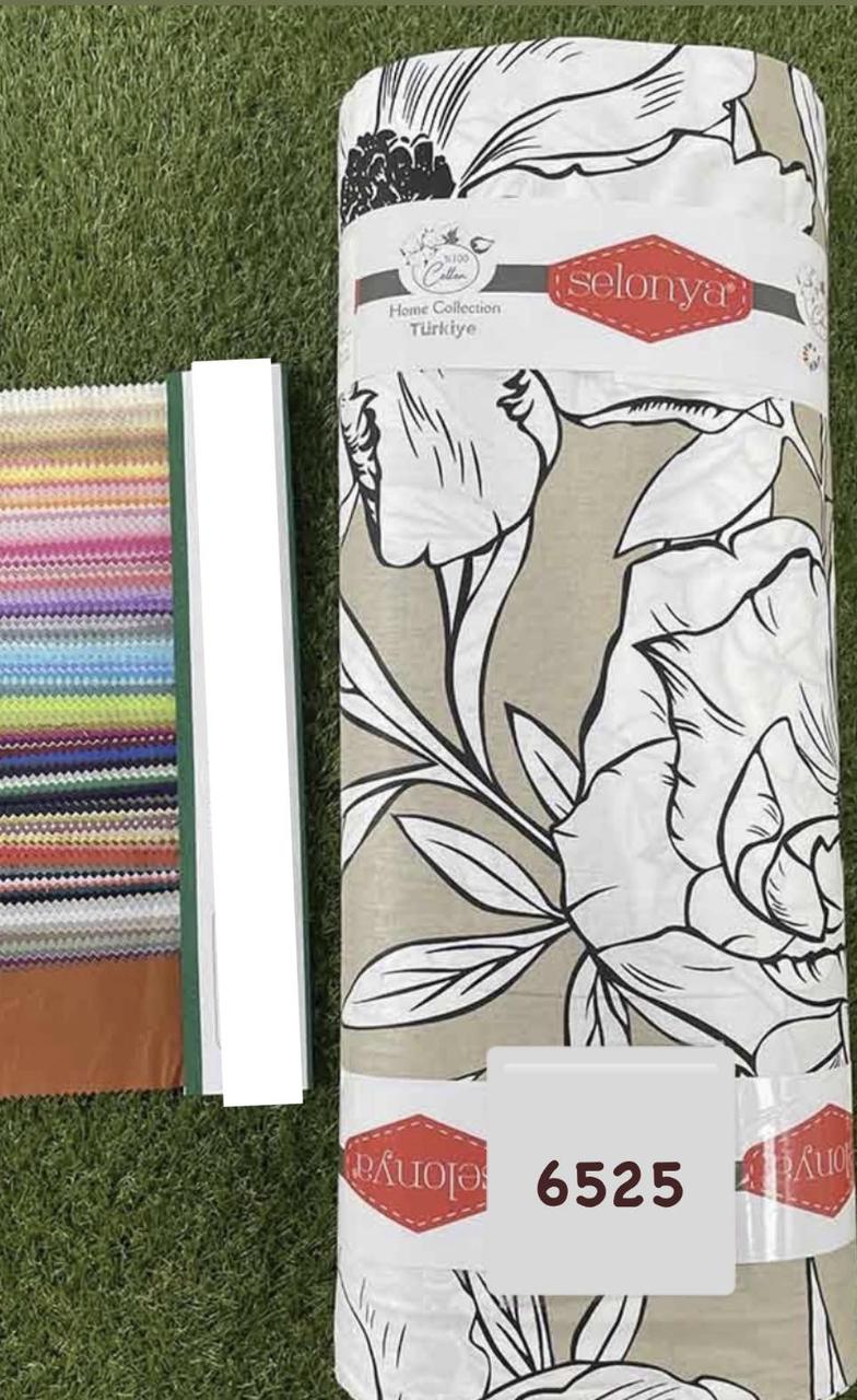 Тканина Ранфорс, Поплін Туреччина, ширина 240 см, Принт Квіти, фото 1