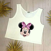 Жіночий літній топ з Міккі Маусом