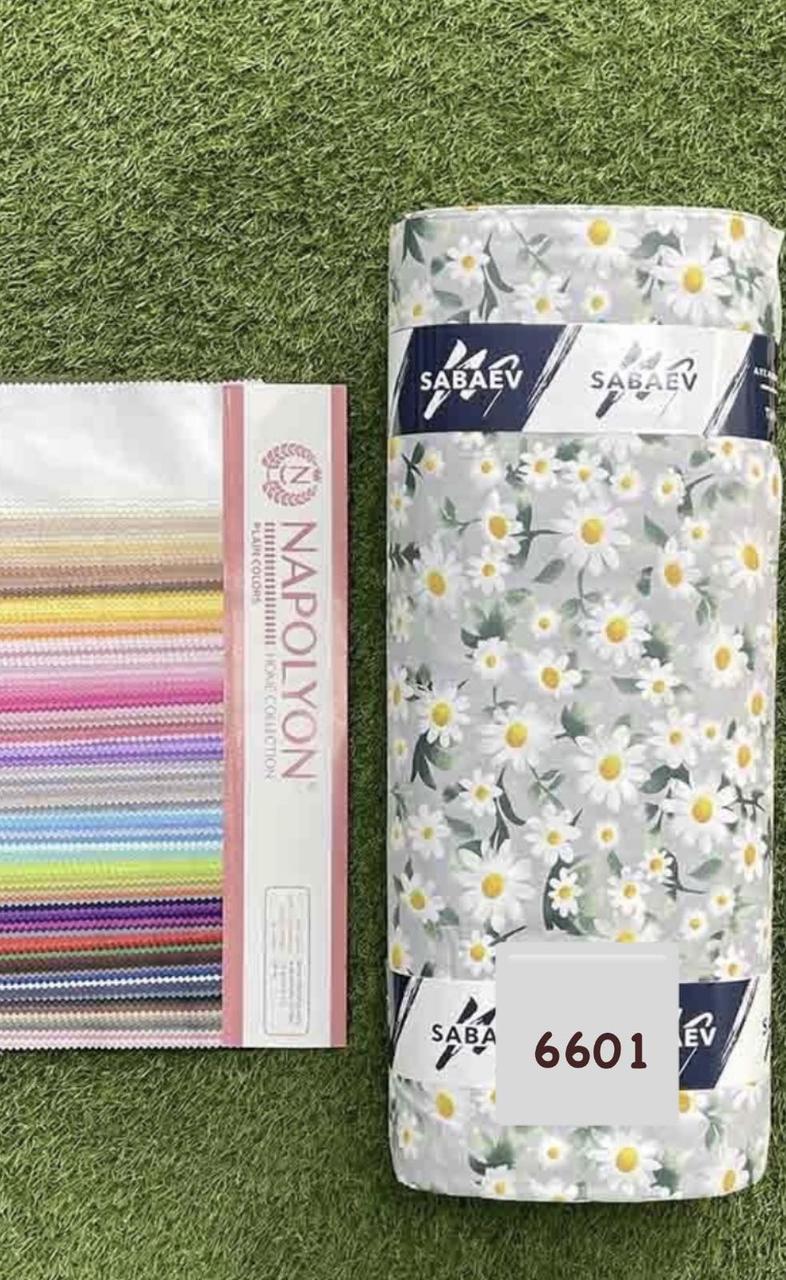 Тканина Ранфорс, Поплін Туреччина, ширина 240 см, Принт Квіти, фото 1