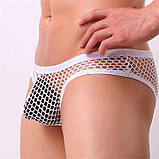 Чоловічі труси в сітку "Clever-Menmode" - Білий - L-XL, фото 4