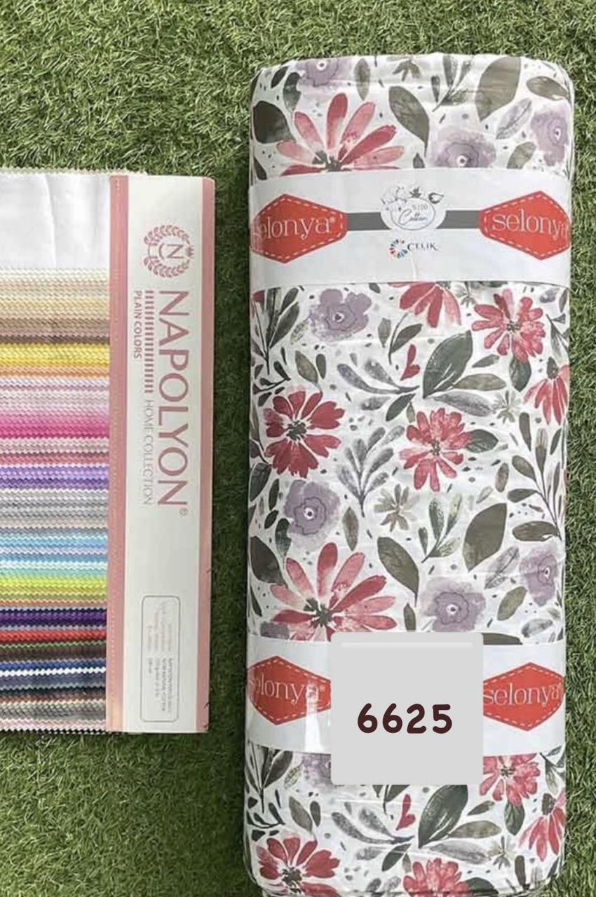 Тканина Ранфорс, Поплін Туреччина, ширина 240 см, Принт Квіти, фото 1