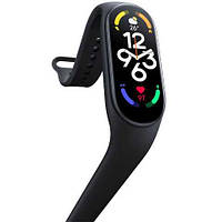 Фитнес-браслет-трекер Smart BAND М7 ,спортивные умные смарт-часы с шагомером и тонометром черный bs