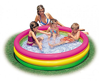 Дитячий надувний басейн intex інтекс, Басейн для дітей маленький круглий, Дитячий басейн для малюків