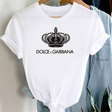Стильна жіноча футболка Дольче Габбана. Футболка dolce & gabbana