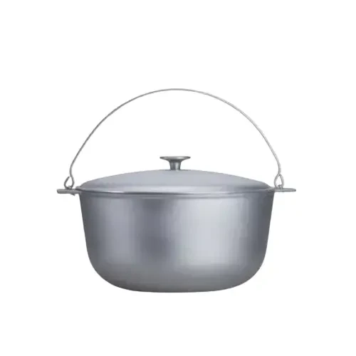 Казан алюмінієвий з кришкою 10 л (похідний), фото 1