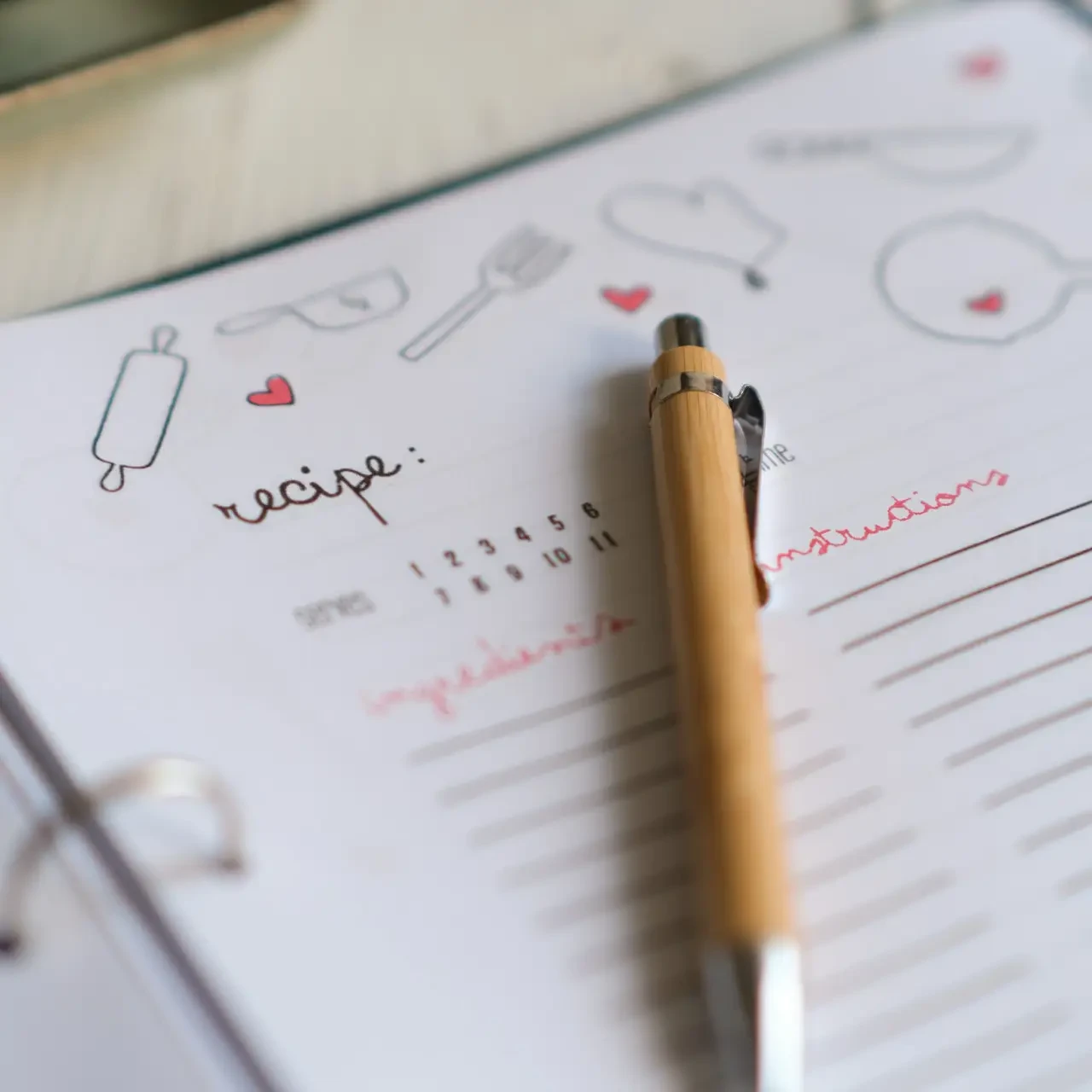 Книга для записів кулінарних рецептів "Recipe book" А4 31х23см