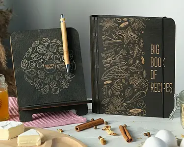 Книга для записів кулінарних рецептів "Big book of recipes" А6 16,5х13см