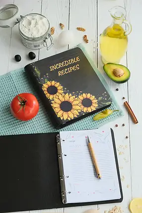 Книга для записів кулінарних рецептів "Incredible recipes" А5 22,5х17см, фото 1