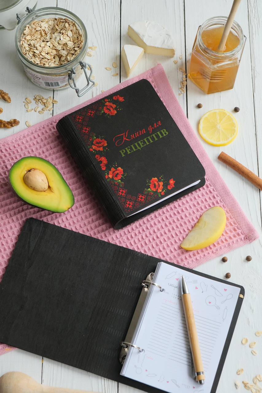 Книга для записів кулінарних рецептів "Книга для рецептів" А6 16,5х13см