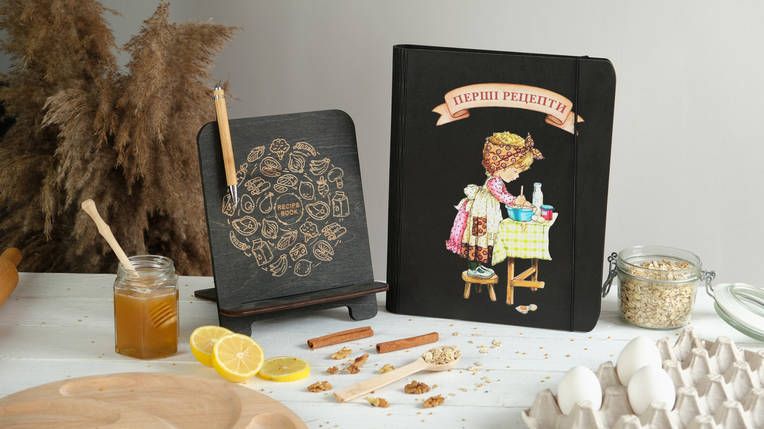 Книга для записів кулінарних рецептів "Перші рецепти" А6 16,5х13см, фото 3
