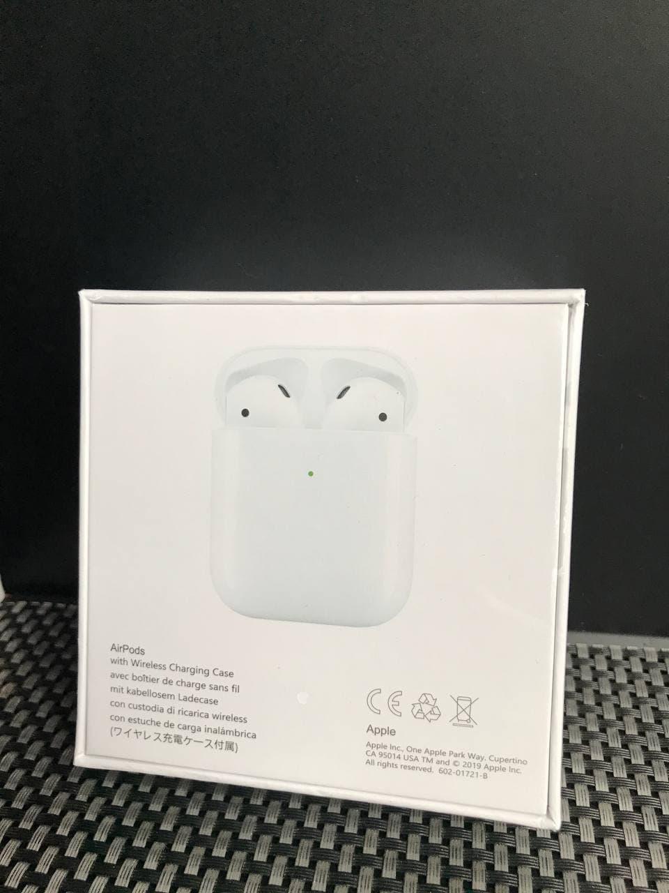 Оригинальные Беспроводные наушники Apple AirPods 2 - го поколения с беспроводной зарядкой! Эпл Аирподс 2 bs - фото 3 - id-p1849273304