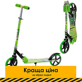 Підлітковий самокат (алюм+сталь) iTrike SR 2-050-1-GR Зелений