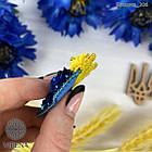 Брошка_206 Україна у квітах, набір для вишивання брошки, фото 4