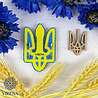 Брошка_208 Тризуб - Символ України, набір для створення брошки, фото 6
