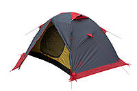 Палатка туристическая двухместная четырехсезонная Tramp Peak 2 (V2) серая/красная (TRT-025)