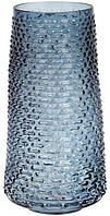 Ваза Bona Ancient Glass Флора 19х32. 5 см стекло голубая 591-244