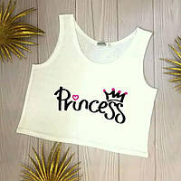 Жіночий літній топ з принтом Princess