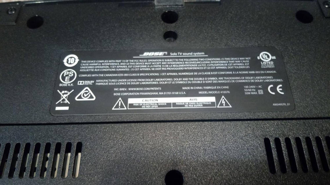 Саундбар Bose Solo TV sound system. Уточнюйте наявність!, цена