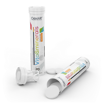 Вітамінно-мінеральний комплекс OstroVit Vita&Minerals 20 tabs (Orange), фото 2