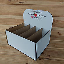 Дерев'яна підставка для Пастили. Коробка для пастили. Організатор з логотипом. Стенд для пастили