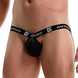 Чоловічі стрінги з пуш-апом "Kaixuan" - Чорний - L, фото 4