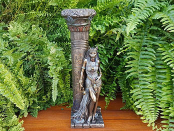 Колекційна статуетка, підсвічник Veronese Єгипетська богиня радості Бастет WU76698A4
