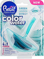 Туалетный блок для унитаза Brait Color Water Green Lagoon 40 г