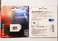 Картка пам'яті Kingston 32 ГБ Micro SD A1 TF32G MicroSD 100 Мб/с Швидкість читання клас 10