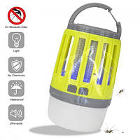 Лампа ловушка от насекомых + LED светильник 2в1 - АКБ (Цвет: Желтый)