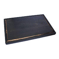 Доска для нарезки и подачи мяса деревянная прямоугольная 40x25x2 см 172013