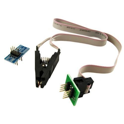 SOIC8 SOP8 Адаптер затискач для USB програматора, тест-кліпса, плата-адаптер
