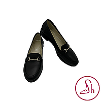 Класичні жіночі шкіряні лофери чорного кольору “Style Shoes”, фото 5