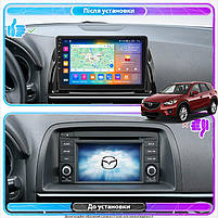 Штатна магнітола Lesko для Mazda CX-5 I 2011-2015 IPS 9" 2/32 Gb CarPlay 4G Wi-Fi GPS Prime 7 шт., фото 4