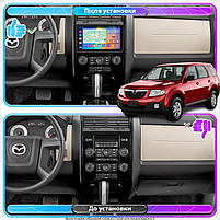 Штатна магнітола Lesko для Mazda Tribute II 2007-2011 IPS 9" 4/64Gb CarPlay 4G Wi-Fi GPS Prime 1 шт., фото 4