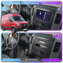 Штатна магнітола Lesko для Volkswagen Crafter I 2006-2011 екран 9" 4/64Gb 4G Wi-Fi GPS Top 1 шт., фото 3