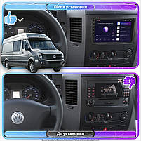 Штатна магнітола Lesko для Volkswagen Crafter I Рестайлінг 2011-2017 IPS 9" 2/32Gb CarPlay 4G Wi-Fi GPS P 3шт, фото 3