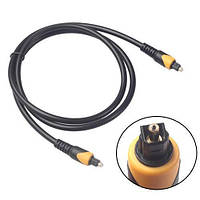 Аудіо оптичний кабель Toslink - Toslink, 2м OD5.0, для багатоканального звуку, синтетичне оптоволокно