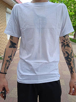 Чоловічі футболки.бавовна "EZGI"Туреччина Білі / 6 штук 66-L