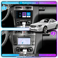Go Андроид магнитола штатная для Mercedes-Benz C-Класс II (W203) Рестайлинг 2004-2008 экран 9" 2/32Gb Wi-Fi